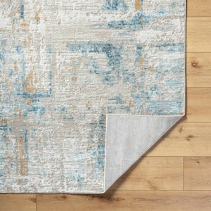 Allegro Blue/Light Beige Abstract 8 ft. x 10 ft. Indoor Area Rug