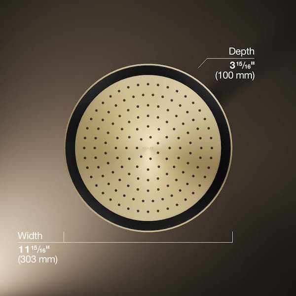 KOHLER Statement Round 1-Spray Patterns 2.5 GPM 12 in. Ceiling