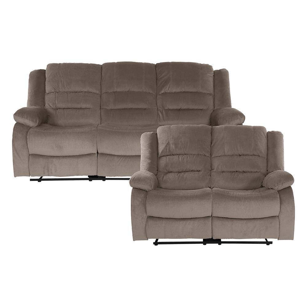 Greeley 78 in. W Pillow Top Arm Microfiber Rectangle 2-Piece Manual Reclini