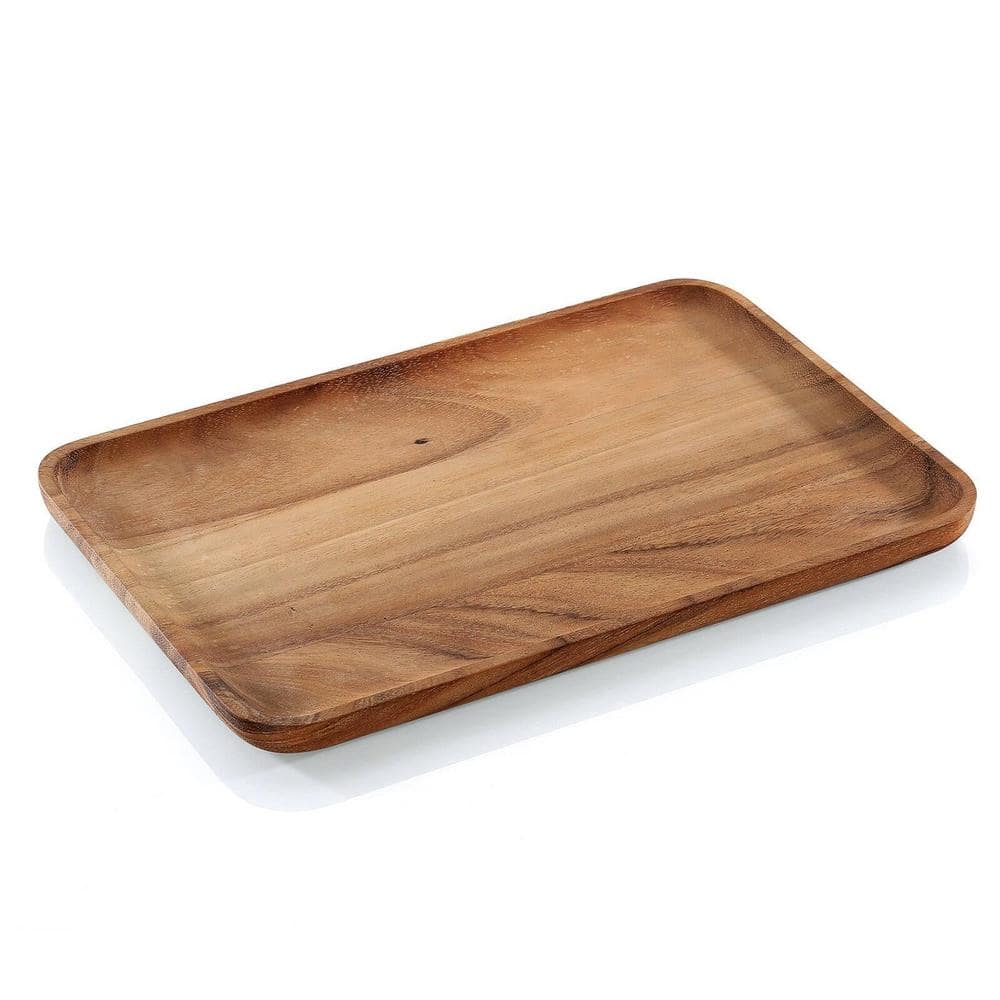 Rectangular Acacia Wood Serving Board w/ Feet