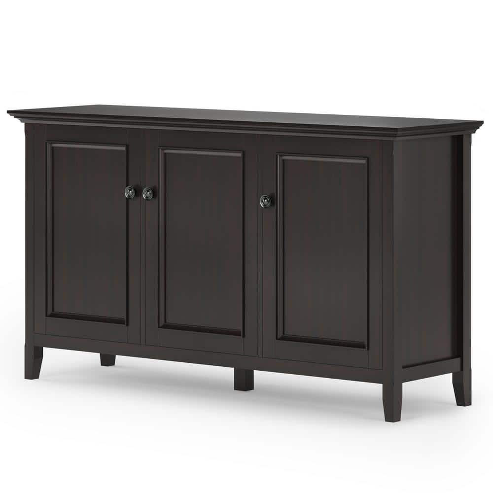 Amherst Traditional Hickory Brown Solid Wood 3-Door Storage Cabinet
