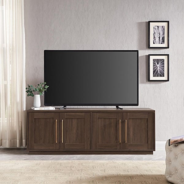 Tillman 68 in. Alder Brown Rectangular TV Stand Fits TV's up to 75 in.