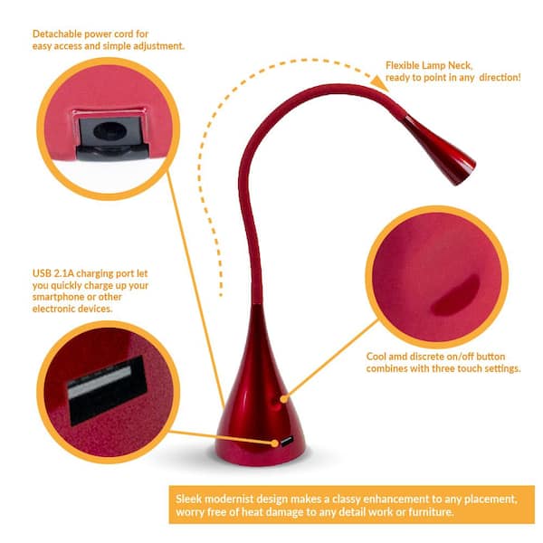 PickTheDeal Flexible Portable Bendable Lamp USB LED Light (Colour May Vary)  -Combo of 10