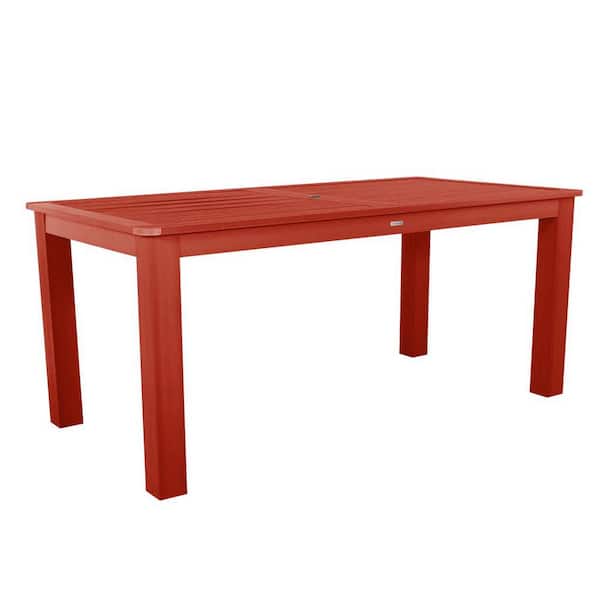 Highwood Table Rectangular Recycled Plastic Outdoor Counter Height Table
