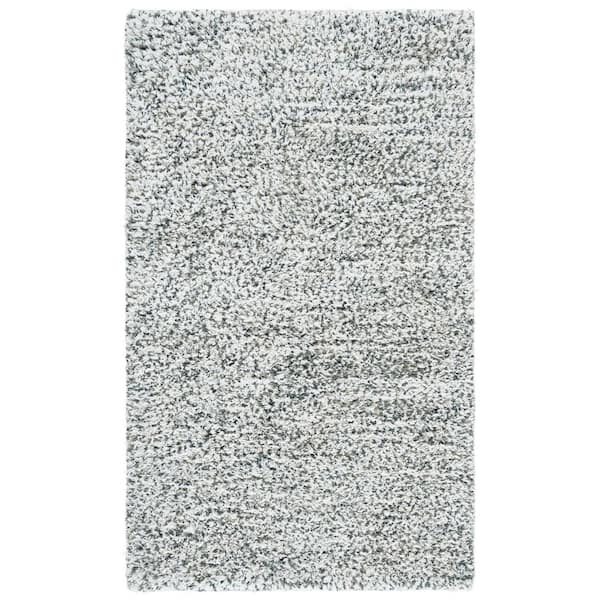 SAFAVIEH Berber 3 ft. x 5 ft. Ivory/Green Abstract Speckled Area Rug