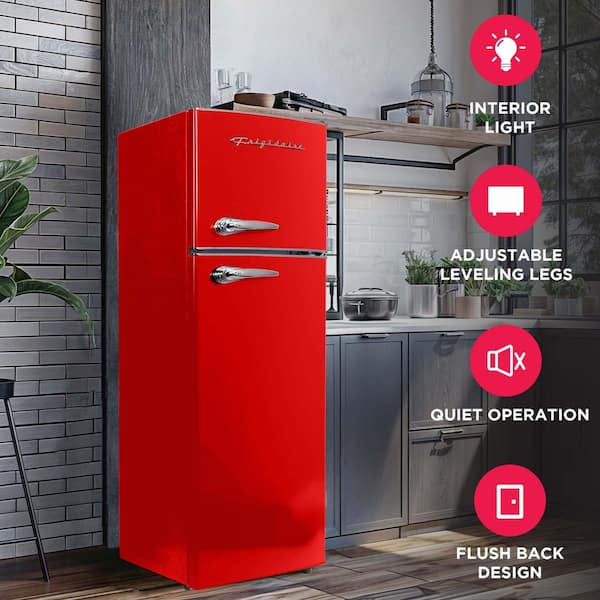 Frigidaire 7.5 cu. ft. Mini Refrigerator with Top Freezer in Red