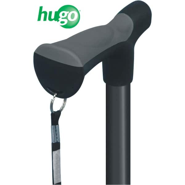 Hugo Mobility Adjustable Derby Handle Cane with Reflective Strap