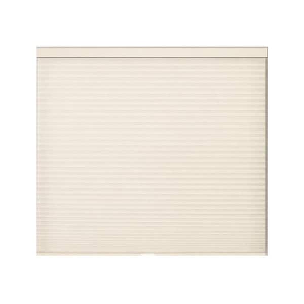 Cut-to-Width Ivory Light Filtering Cordless Double Cell Cellular Shades - 32.5"W X 72"H