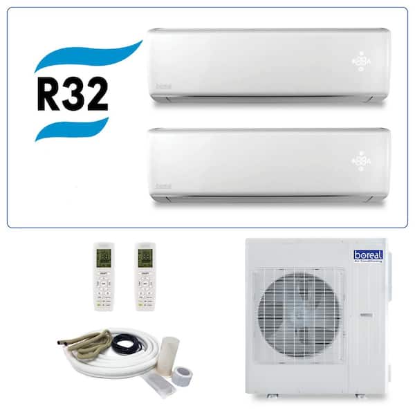 boreal 21 SEER 18,000 BTU Ton Dual-Zone Ductless Mini Split