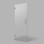 Ravello 30 in. W x 72 in. H Frameless Single Swing Pivot Shower Door Clear Tempered Glass 3/8 in. Thick Stain Resistant