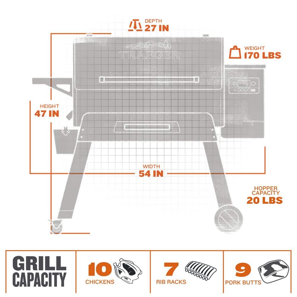 Ironwood 885 Smart Black Pellet Grill with Super Smoke Mode