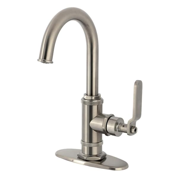Whitaker 1-Handle Bar Faucet Deckplate Included in Brushed Nickel