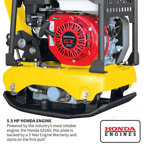Tomahawk Power 5.5HP Honda Reverse Vibratory Plate Compactor
