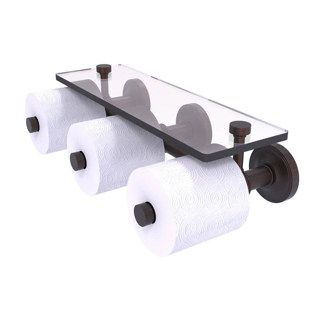 Mission Wall Mounted Spare Toilet Paper Roll Holder, Polished Chrome