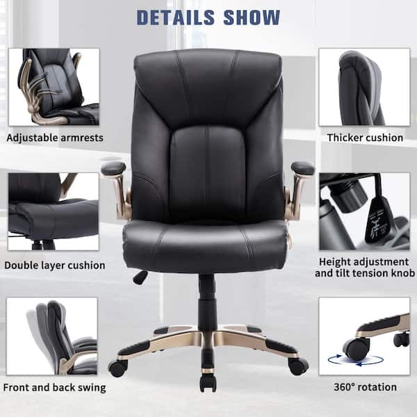 Ergonomic Pink Office Chair with Lumbar Support and Thicker Cushion