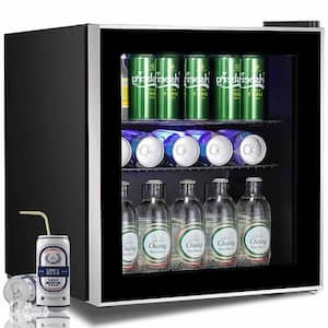 21.06 in 17-Bottle or 70-Can Single Zone Freestanding Beverage and Wine Cooler in Silver