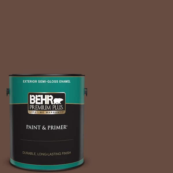 BEHR PREMIUM PLUS 1 gal. #770B-7 Chocolate Sparkle Semi-Gloss