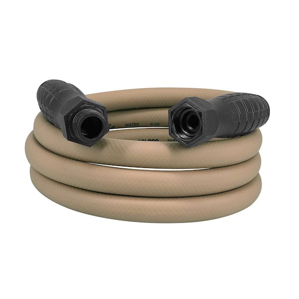 Flexzilla Colors Series 5/8 in. x 10 ft. 3/4 in. 11-1/2 GHT Fittings Garden Hose with SwivelGrip in Brown Mulch