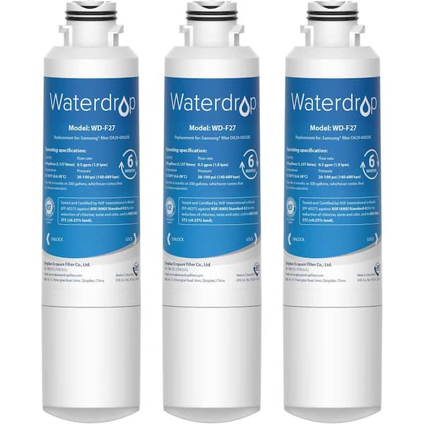 Waterdrop NSF 42 Certified DA29-00020B Refrigerator Water Filter ...