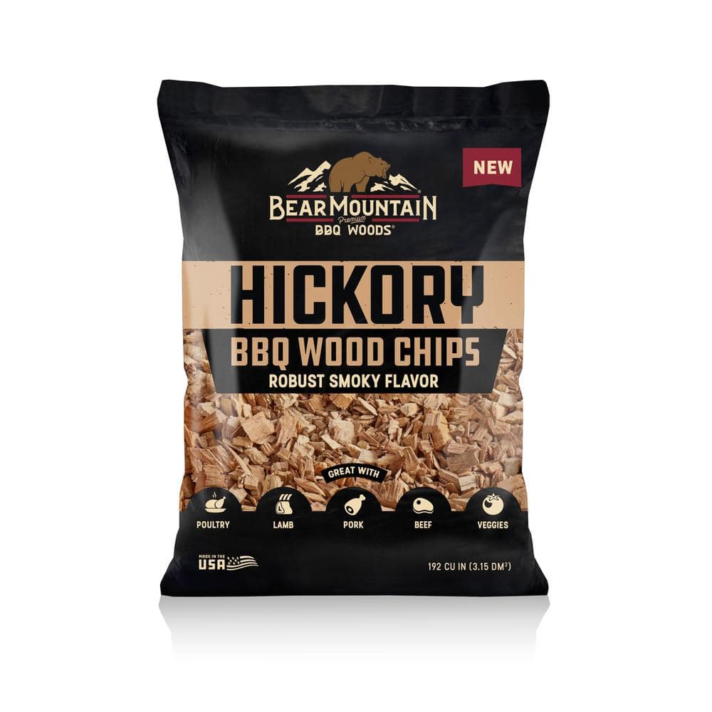 Bear Mountain Premium BBQ Woods 192 cu. in. BBQ Wood Chips-Hickory