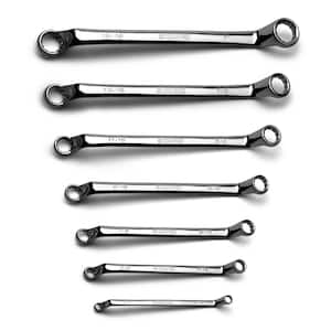 SAE 75-Degree Deep Offset Double Box End Wrench Set (7-Piece)