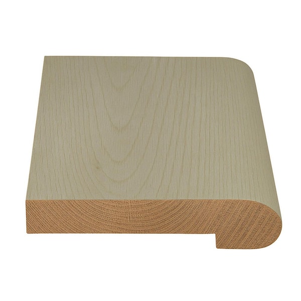 ASPEN FLOORING Bane 3/8 in. Thick x 2-3/8 in. Width x 78 in. Length Flush Stair Nosing European White Oak Hardwood Trim