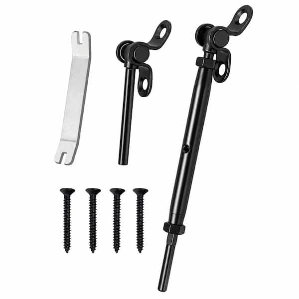 10 Pairs 1/8 in Black Cable Railing Hardware Kit with Turnbuckle for Wood Post Stair Deck Railing