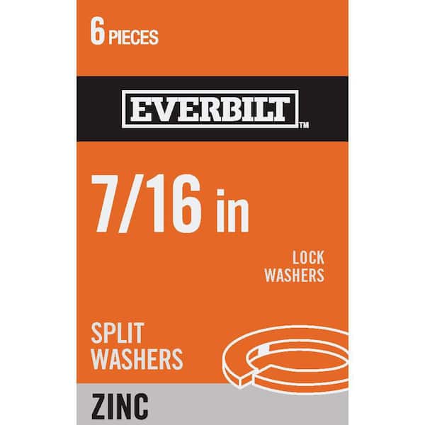 7/16 in. Zinc Plated Lock Washer (6-Pack)