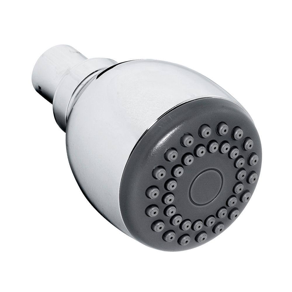 2-Spray 4 in. Single Wall Mount Fixed Adjustable Shower Head in Polished Ch