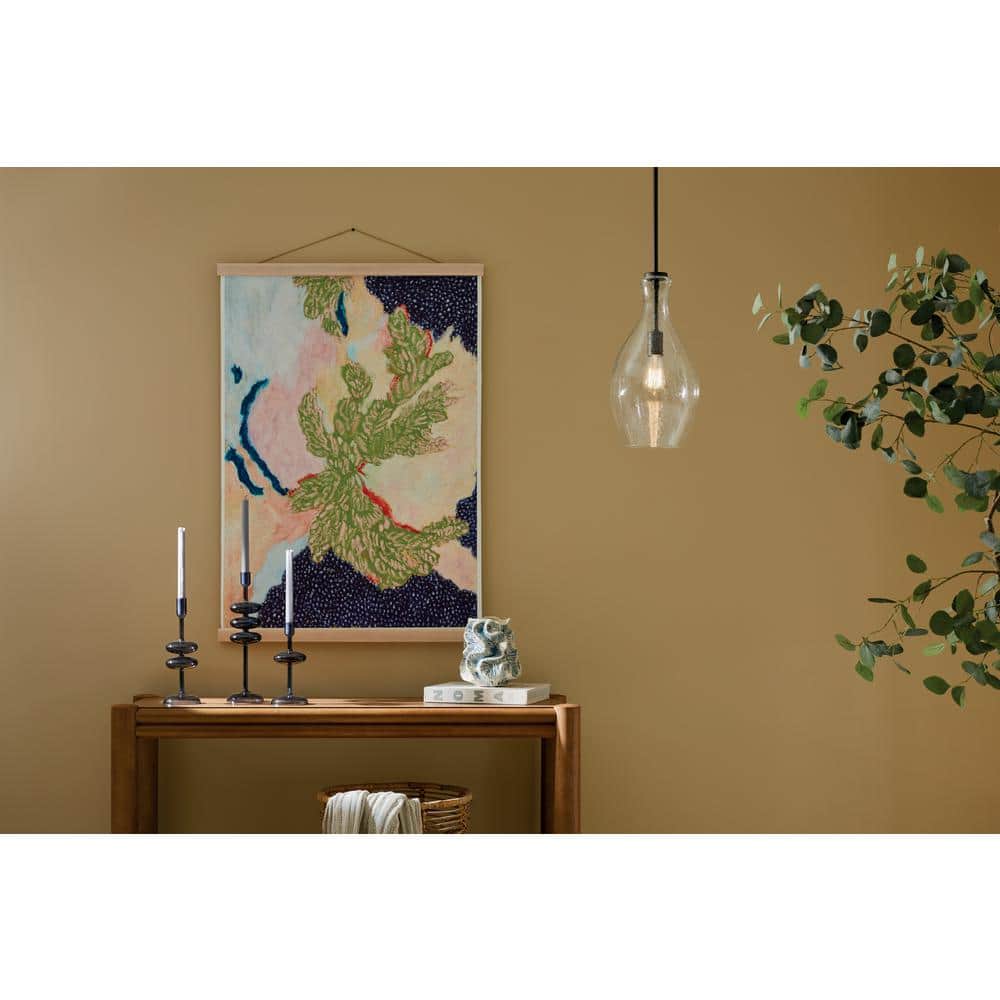 Everly 17.75" Olde Bronze Pendant with Clear Seeded Glass