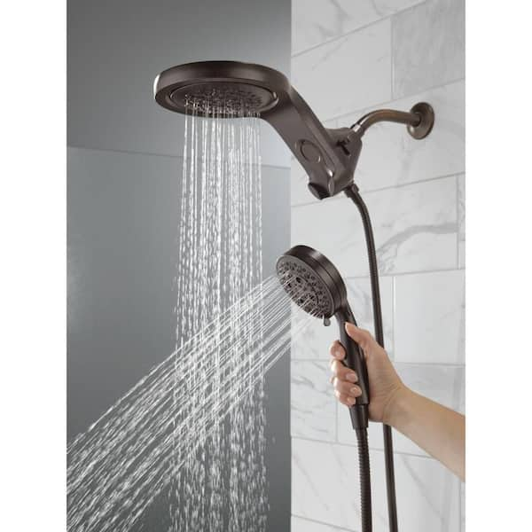 Delta HydroRain 5-Spray Patterns 2.5 GPM 6 in. Wall Mount Dual