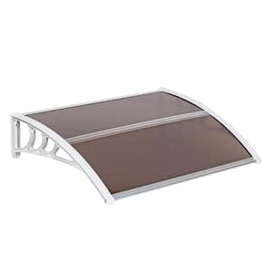 2.42 ft. x 3.33 ft. Brown Household Application Door and Window Awnings
