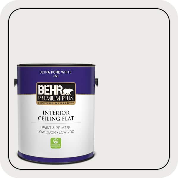 1 gal. #52 White Ceiling Flat Interior Paint & Primer