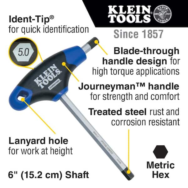 6 in. Journeyman Metric T-Handle Set with Stand (8-Piece)