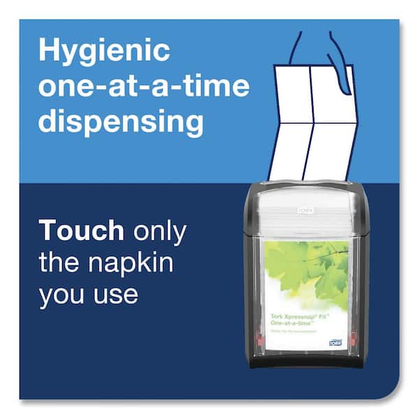 TORK Xpressnap Fit Interfold Dispenser Napkins, 2-Ply, 6.5 in. x