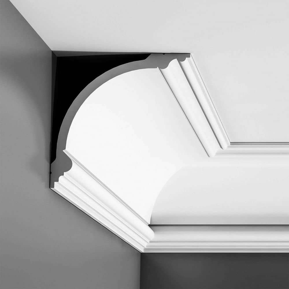 Primed White Polyurethane Crown Moulding 78-inch