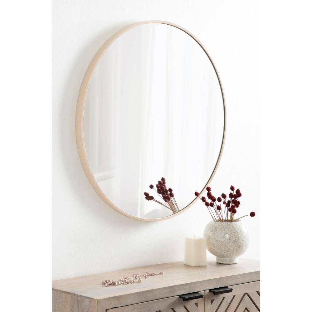 Zayda 24" Round Aluminum Bathroom Mirror
