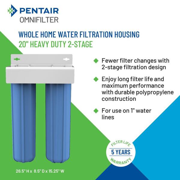 Pentair OMNIFilter Single-stage 5-GPM Carbon Block Whole House Water  Filtration System in the Whole House Filtration Systems department at