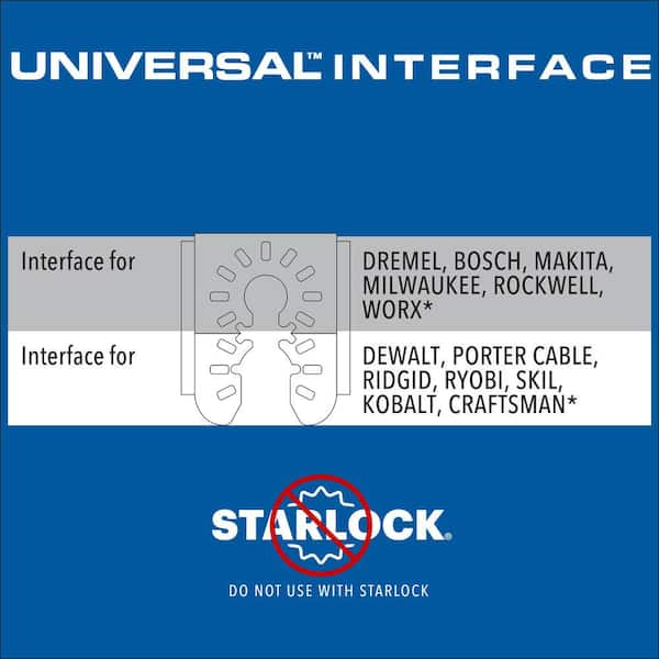 Universal Sanding and Surface Removal Hook and Loop Oscillating Multi-Tool Blade Backer Pad (1-Piece)