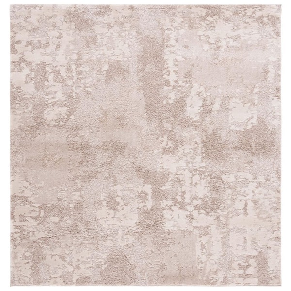 Century 7 ft. x 7 ft. Beige Watercolor Marle Square Area Rug