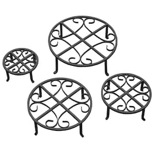 Black Iron Plant Stand (Set of 4)