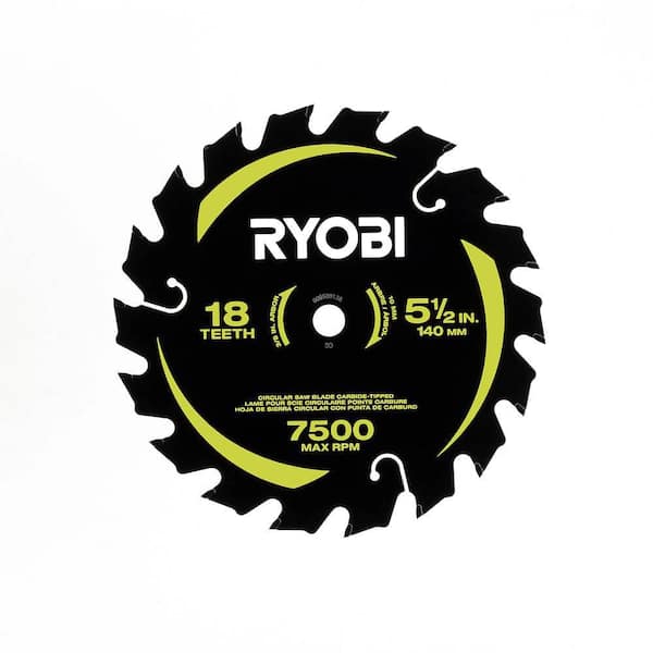 RYOBI 5-1/2 in. 18T Thin Kerf Carbide Circular Saw Blade