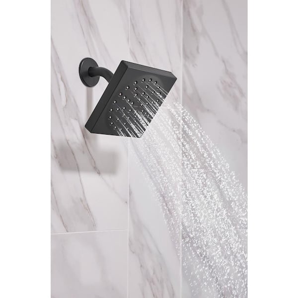 Genta Single-Handle 1-Spray Tub and Shower Faucet in Matte Black (Valve Included)