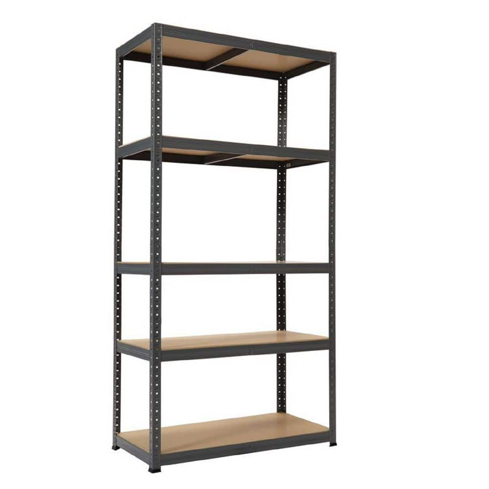 Trestles 36 x 60 4 Tier Adjustable Storage Metal Frame Shelves Boltless  Multipurpose Utility Rack Unit for Warehouses and Garages, 800 lb Capacity