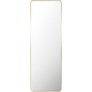 Aranya 22 in. x 65 in. Gold Framed Full Length Leaning Mirror