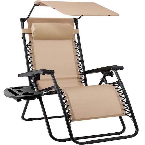 Angel Sar Folding Zero Gravity Outdoor Lounge Chair with