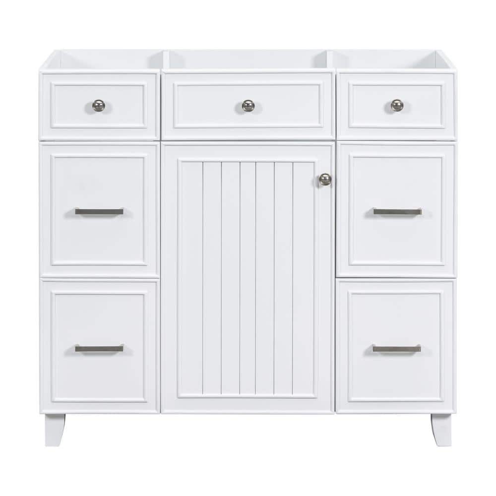 35.4 in. W x 16.65 in. D x 33.3 in. H Wood Bath Vanity Cabinet without Top 