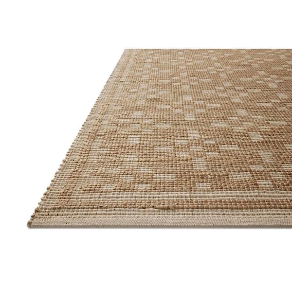 Chris Love Julia Judy Natural/Ivory 3 ft. 6 in. x 5 ft. 6 in. Contemporary Accent Rug
