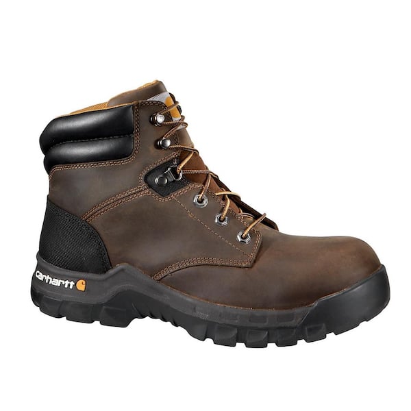 Carhartt Men's Rugged Flex 6'' Work Boots - Soft Toe - Brown Size 13(M)