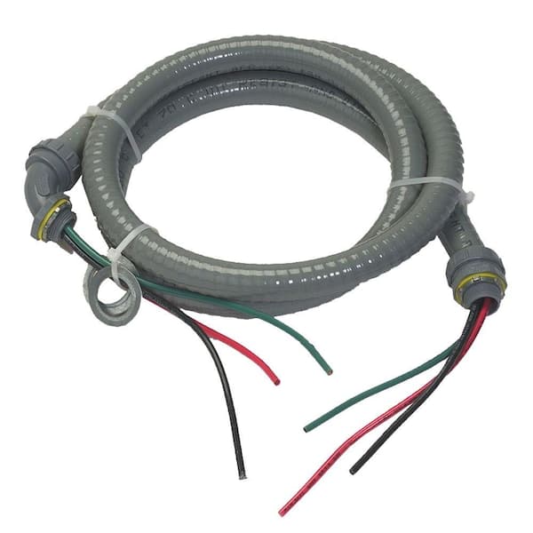 AFC Cable Systems Liquidtite 10/3 x 6 ft. AC Whip